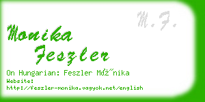 monika feszler business card